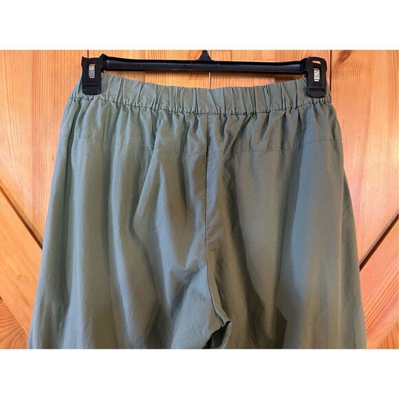 J Crew Pants Womens Size 10 Green Rory Cropped Wide Leg Tie Waist Lined (8517) R - Picture 7 of 10